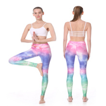 Sublimation personnalisé en gros portant des collants de yoga pantalons de compression femmes